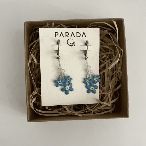 náušnice visací Pomněnky